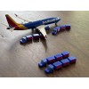 1:400 Model Airport Accessories - 16 Piece Baggage Cart &