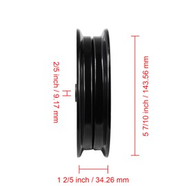 Celliparts 5 x 0.75 Flat Idler Pulley Compatible with Gravely ZT HD 07351200 Pro-Walk Pro-Turn ZX Z Z-Stance Compact-Pro Pro-Stance Compatible with Ariens Zenith Apex 48 52 60