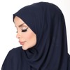 TUĞRALI TESETTÜR Premium Chiffon Hijab Scarf, Black, Modest Head Cover