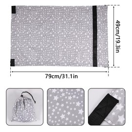 Toddler Airplane Bed, Kids Airplane Footrest, Lightweight Foldable Toddler Airplane Seat Extender with Storage Bag, Kids Airplane Travel Essentials Airplane Travel Accessories for Kids