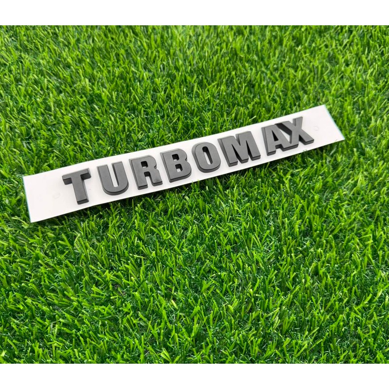 2PC 2024-2025 Turbomax Emblems 3D Badge Nameplate Hood Letters Logo