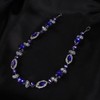 Teyglen Royal Blue Rhinestone Hairbands Shiny Crystal Wedding Headband Holiday