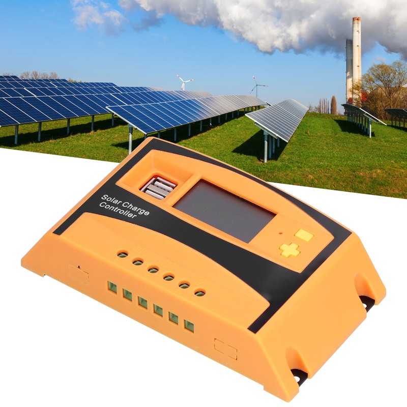 12V/24V Solar Charge Controller Solar Charge Discharge Regulator Waterproof Photovoltaic