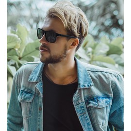 CIFOYA Sunglasses for Men Women, Polarized Mens Sunglasses Square for Driving Fishing Golf Lightweight Sun Glasses Shades UV400 Protection 3 Packs (Black/Brown/Blue Frame Black Lens)