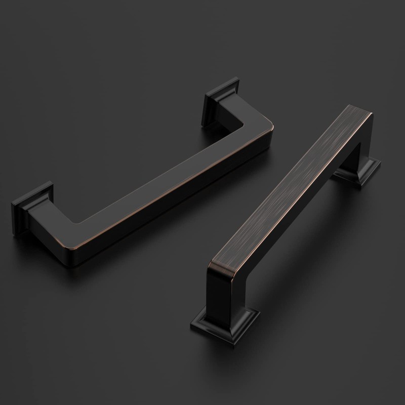 Amerdeco 10 Pack Oil Rubbed Bronze Cabinet Pulls 3 Inch(76MM)