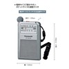 Panasonic RF-NA35R-S Commuter Radio, FM/AM/Wide FM Compatible, Retractable Earphones, Silver