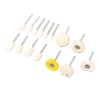50Pcs Wool Felt Mandrel Mounted Grinding Polishing Wheel Buffing Wheel