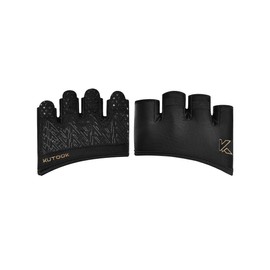 KUTOOK Gym Gloves Men Women Non-slip Breathable Fitness Gloves for Artistic Gymnastics Dumbbells Bodybuilding and Weight Lifting, Black, M