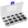 480pcs/set Black Carbon Steel Hexagonal Countersunk Screw Nut Kit M2