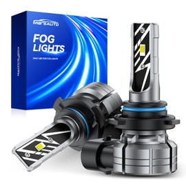 Marsauto 9006 LED Fog Light Bulbs, 14,000LM 700% Brightness, 9006 LED Bulb Fog Lights, 6500K Cool White Non-Polarity, For Fog Light LED and DRL Use（Pack of 2）
