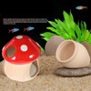 Mairuker Fish Tank Decor, Mushroom House Aquarium Decorations, Ceramic Betta