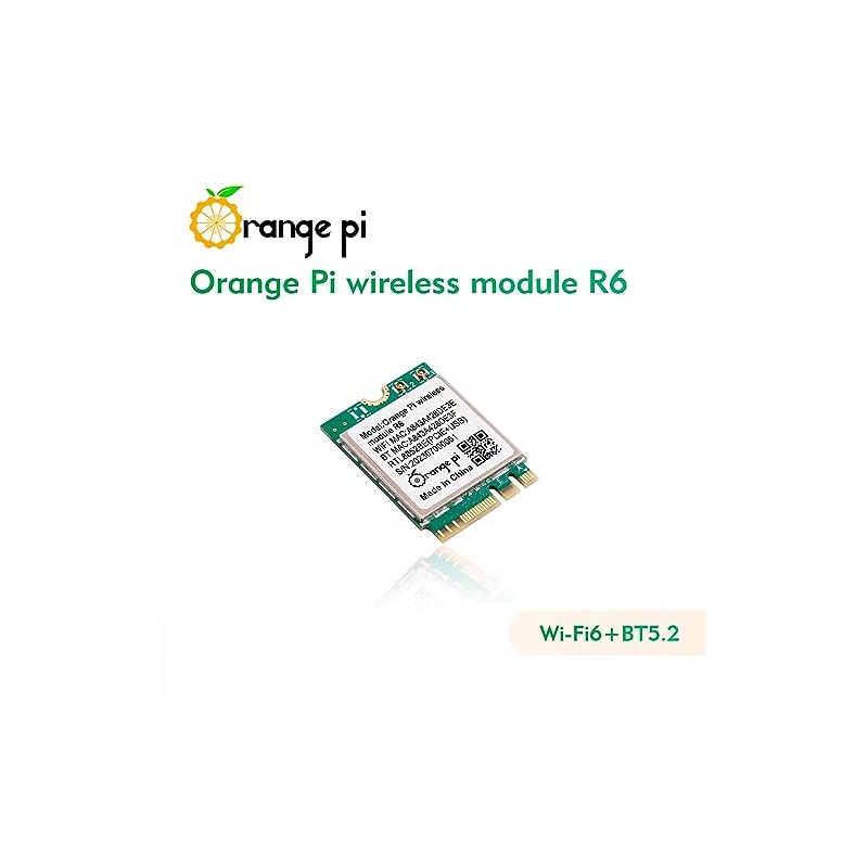 Orange Pi Módulo Inalámbrico R6, Tarjeta Inalámbrica PCIe WiFi 6