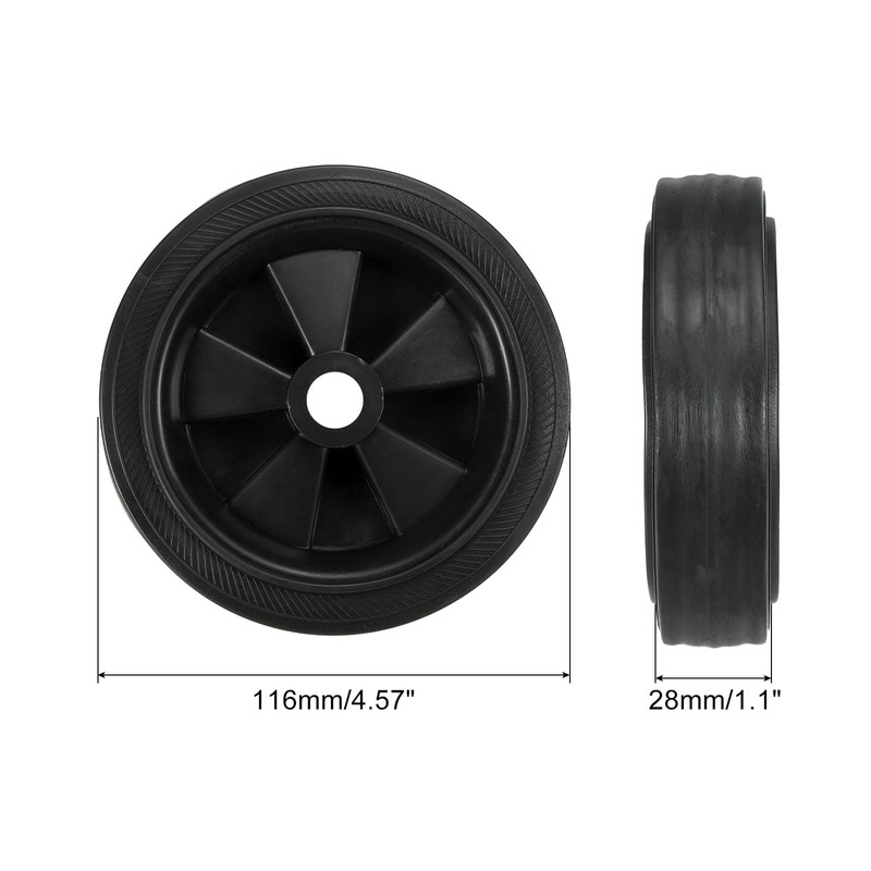 PATIKIL 4.5" Air Compressor Wheel, Universal Air Compressor Wheel Replacement