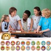 XunYee 200 Pcs Reward Button Pins Mini Round Inspirational Button,