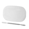 Vaguelly Stainless Steel Makeup Mixing Palette Cosmetic Plate with Spatula