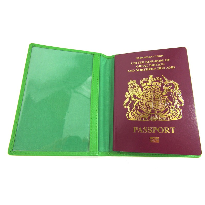 Premium Quality RFID Blocking Passport Case, Green, rfid wallet