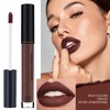Matte Dark Brown Liquid Lipstick for Women - Long Lasting,