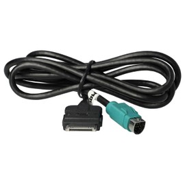 vhbw Car Audio Cable Replacement for Alpine KCE-422i for Car, Vehicle - Adapter, 100 cm, Black