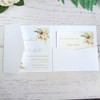 MillaSaw 25 x White Matte Wedding Invitation Cards 15cm x