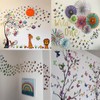 Heansun 80 PCS Butterfly Wall Decor Waterproof Removable Reusable Wings