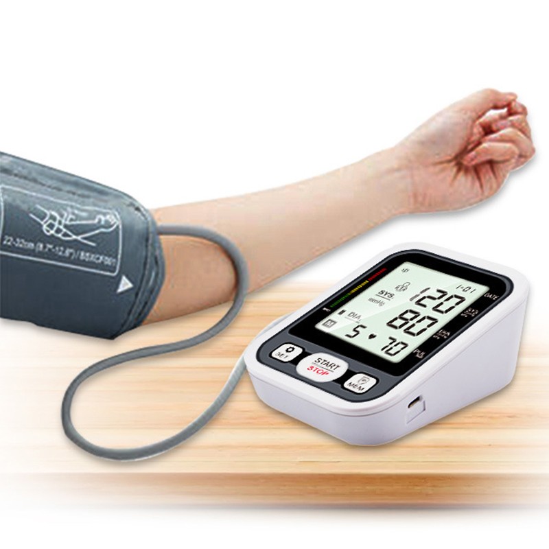 Blood Pressure Monitor Automatic LCD Display Home Use Upper Arm