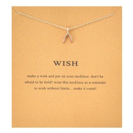 Make a Wish Necklace for Women Best Friend Friendship Gifts for Her Birthday Christmas Gifts for Girls Self Care Gifts for Womens Going Away Gift for Coworkers Encouragement Gifts for Daughter Sister