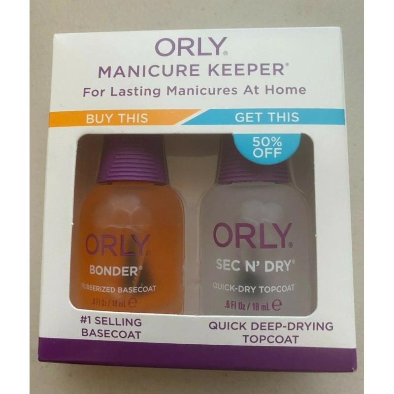 Orly manicure Keeper duo kit 18ml for lasting manicures at