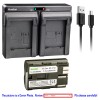 Kastar BP-511 Battery or Dual Slim Charger for Canon Optura