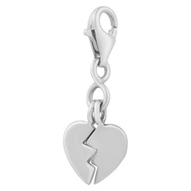 THOMAS SABO Charm Club 0835-001-12 Women's Heart Charm 925 Sterling Silver, Sterling Silver, No Gemstone