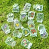 40 PCS Transparent Dried Flower Bookmarks, 2025 New Clear Jars