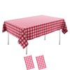 OLIVBIN 2 Pack Red Gingham Picnic Tablecloths - 54 *