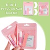 Kit De Manicura Desechable Con Lima, Pegamento, Almohadillas De Preparación,