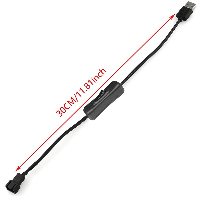 Gebildet 2 Pack USB to 3-Pin / 4-Pin PWM 5V