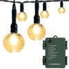 LOENDE Battery Operated Globe String Lights, Crystal Globe String Lights