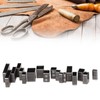 18Pcs Leather Cutting Die Punch Alloy Cutter Mould Tool Set