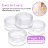 Pack of 50 Empty Cream Jars 5 ml Transparent Travel