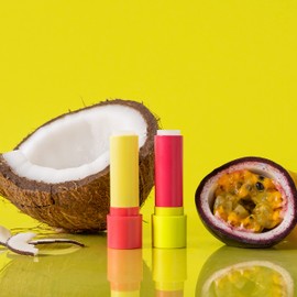 eos 100% Natural Lip Balm- Coconut Milk and Pineapple Passionfruit, All-Day Moisture Lip Care, 0.14 oz, 2 Pack