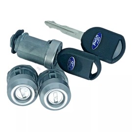 Ford 2008 -2013 Ford F250 Ignition Lock Cylinder & Door Pair Tumbler Barrel Set