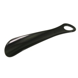 TelMo Set of 3 Shoe Horns Made of Plastic, Approx. 18 cm, Made in Germany, Black, red, yellow