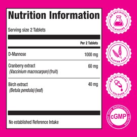 Elements UT Rescue - Supplement for Urinary Tract Support with D-mannose Cranberry Extract and Birch Leaf Extract, UT and Bladder Health for Women and Men, Non-GMO Gluten Free 60 Tablets