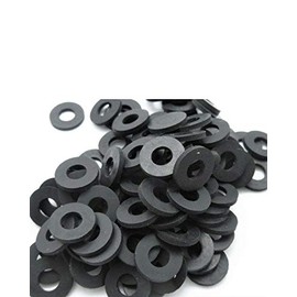 Black Rubber Washer 1" OD x 5/16" ID x 1/16" Thickness - Oil Resistant NBR Rubber Washers Flat Rubber Washers Round Rubber Washers Rubber Flat Washers (50)