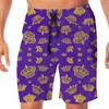 Men's Beach Shorts Swim Trunks Quick Dry Royal King Crown