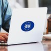 CafePress European Union Flag Sticker Oval Car Bumper Sticker