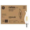 GE Lighting Relax LED Light Bulbs, 60 Watt Eqv, Decorative