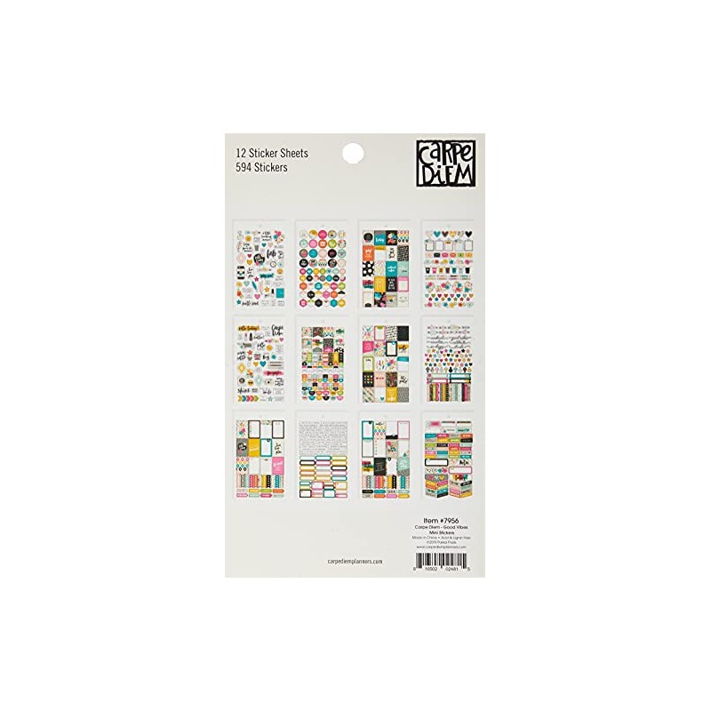 Simple Stories 7956 Carpe Diem Good Vibes Mini Stickers, Multi-Colour