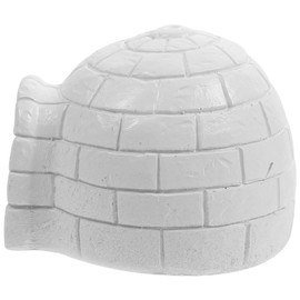 Mini Igloo Toy Lifelike Ice House Models Arctic Figurines Toys Small White Bear Arctic Fox Kids Diorama Birthday for Boys Girls Kids Dollhouse Micro Landscape Decoration