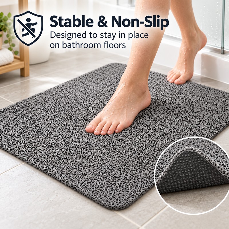 Non-Slip Bathroom Mat for Shower and Bathtub Areas – Quick-Drying