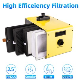 FoxAlien Dust Collector Filter and Collecting Bag Replacement Kit for HFS-800 Desktop Dust Collector