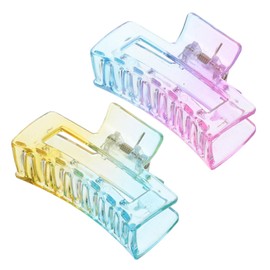 LIFKOME 2pcs Elegant Gradient Hair Clips for Women Strong Grip Accessories for Thick Hair Versatile for Hairstyles Lightweight and Design