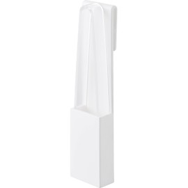 Yamazaki 1409 Face Mask with Holder, Tongs, White, Holder: W 1.4 x D 0.8 x H 5.9 inches (3.5 x 2 x 15 cm), Tower Tower, Keeps Hands Dirty, Hygienic